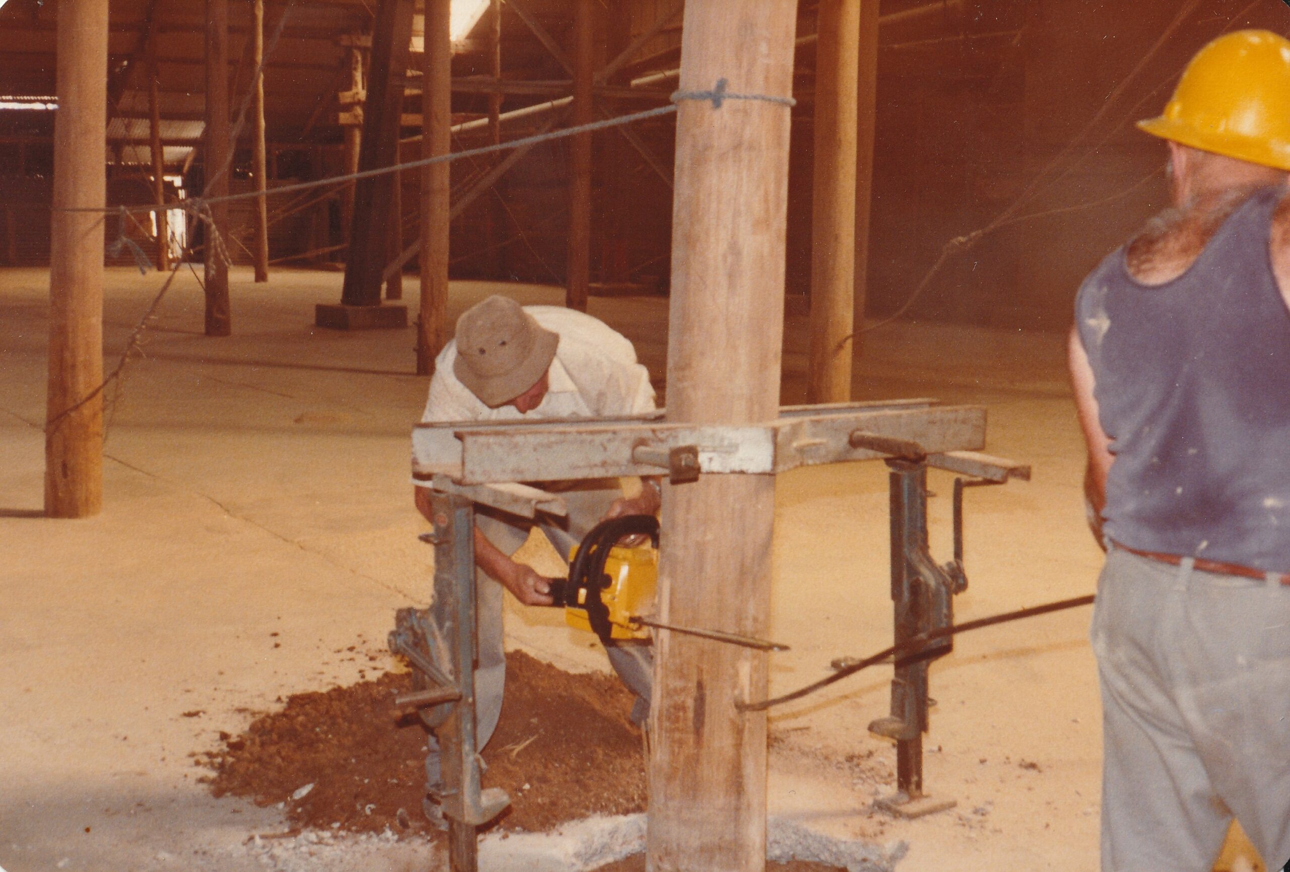 REPAIRING THE STICK SHED'S POLES
