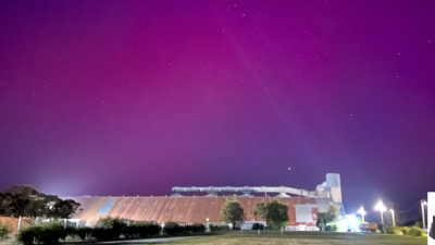 The Stick Shed under the Souther Aurora.